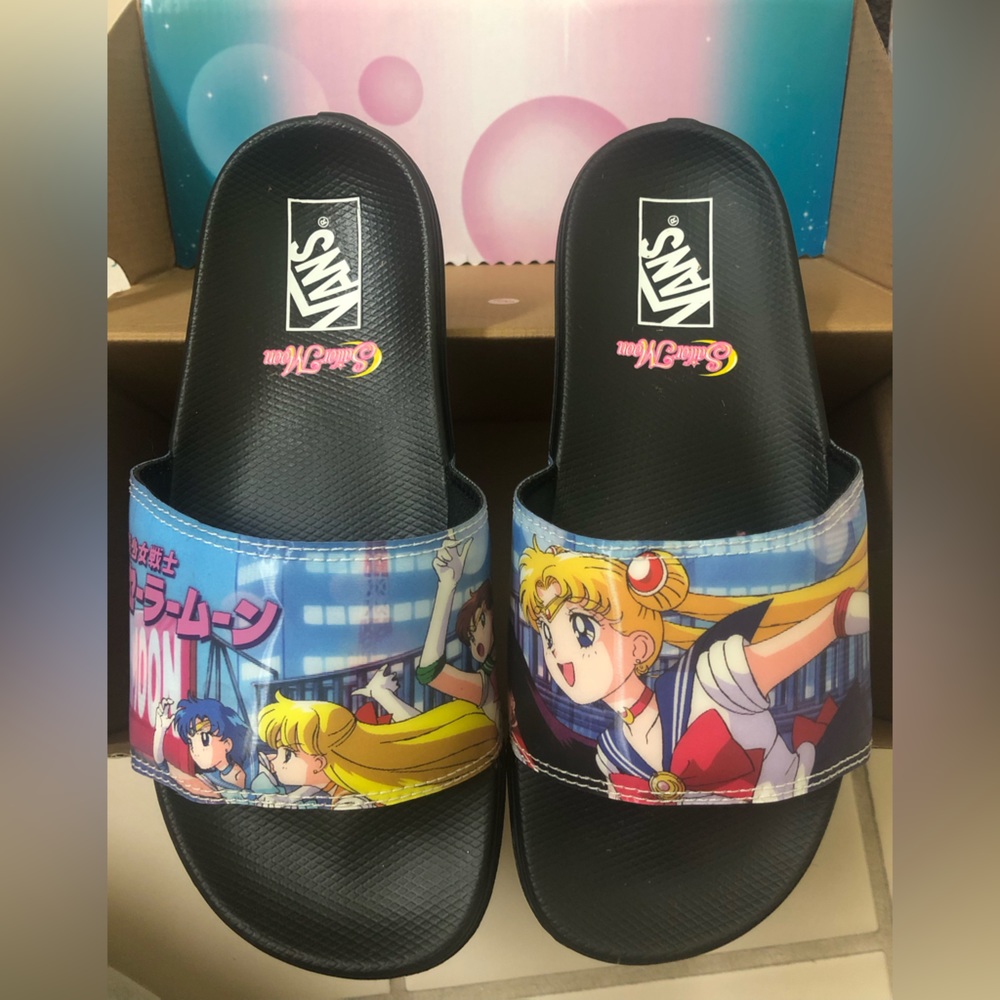 Sailor Moon x Vans slides